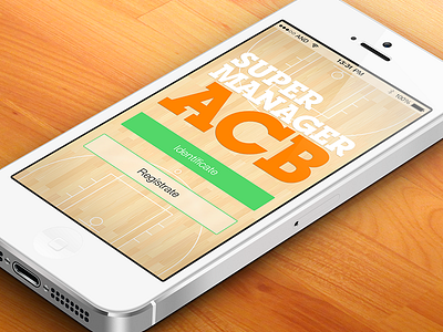 iOS7 Spanish Basketball League game app / 2 acb app basketball ios7 iphone login register screens splash supermanager ui ux.