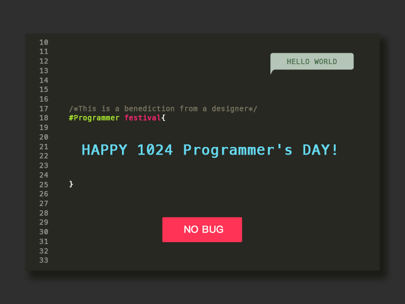 1024 Programmer Day by lisa on Dribbble