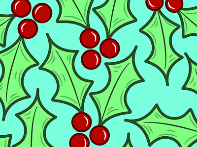 Christmas Holly christmas colour creative design festive holly illustration vector