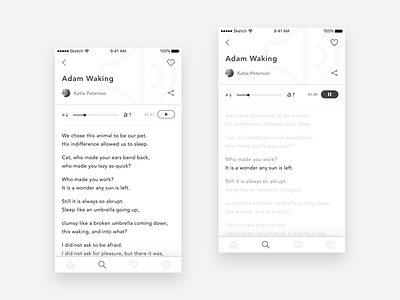 Audio poem - Poetry app