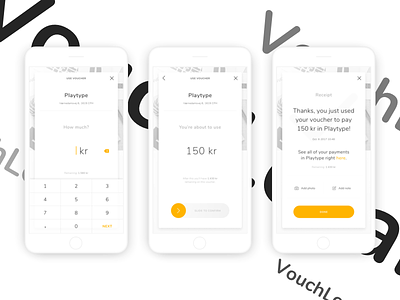 Voucher app concept - Use voucher app ecommerce interaction design mcommerce payment shopping ui uidesign ux uxdesign voucher