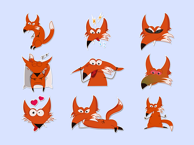 Fox stickers