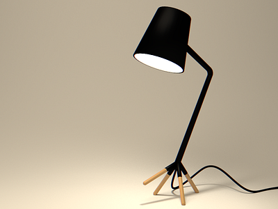 Lamp 3dmodeling b3d black blender cycles lamp