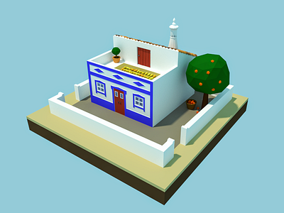 Typical Portuguese Houses 02 3dmodeling architecture blender house low poly lowpoly