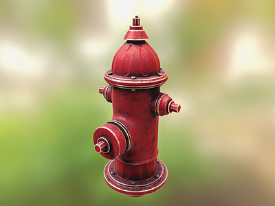 Fire Hydrant 3dcoat b3d blender3d fire hydrant pbr
