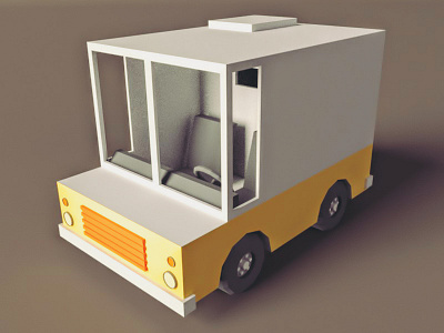 Lowpoly Truck 3d 3dmodeling b3d blender low poly lowpoly truck