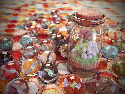 Marbles Scene 3d 3dmodeling b3d blender blender3d marble