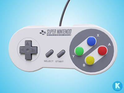 Snes Controller 3d 3dmodel 3dmodeling b3d blender controller nintendo snes