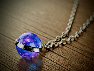 Galaxy Pendant 3d 3dmodeling b3d blender blender3d