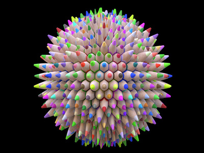 Colored Pencils texture 3d 3dmodeling procedural substance designer substancedesigner texture