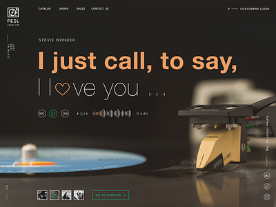 Feel. The landing page concept