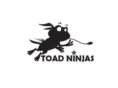 Toad Ninja Logo animal branding cartoon frog illustration logo toad