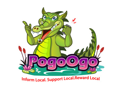 Pogoogo Logo cartoon logo mascot