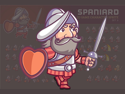 Spaniard Game Sprite animation colony explorer game game character portuguese soldier spaniard spanish sprite warrior