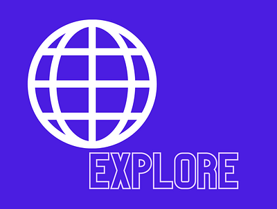EXPLORE THE WORLD design logo