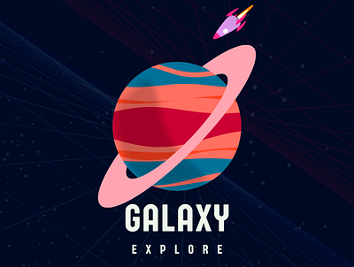 Galaxy branding design logo