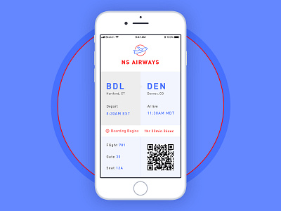 Daily UI - 24 Boarding Pass