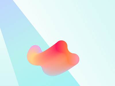 Color Experiments | Space blue color curve digital dream gradient graphics illustration line pink space
