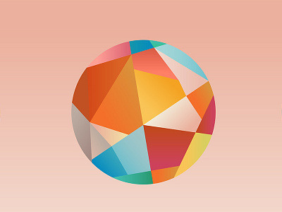 Color Experiments | Glass Ball architecture art colors creative design digital geometric gradient round shape