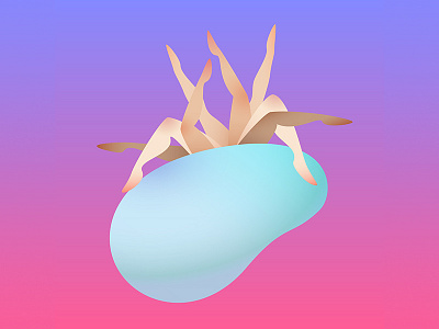 Bubble bubble digital dream fantasy gradient graphics illustration love pink sex space water