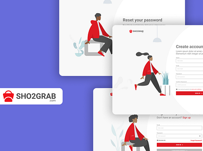 Auth pages app design figma illustration typography ui ux vector