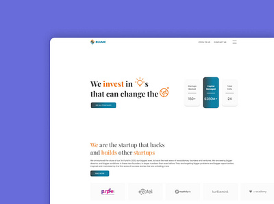 VC Home page app design figma typography ui ux