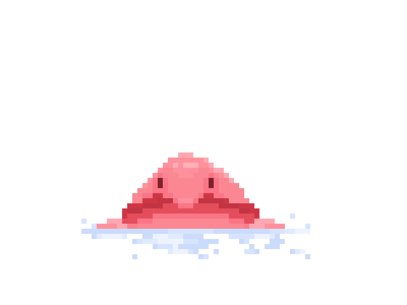 Blobfish animation blobfish character fish gif illustration ocean pink pixel pixelart sea water