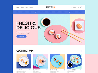 Teriyaki | Sushi Delivery Website Design