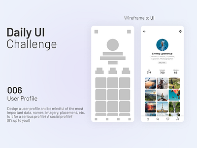 Daily UI 006 User Profile