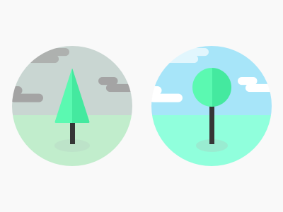 Tree Icons flat icons tree
