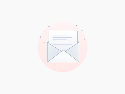 Cute Email Graphics cute email gradient letter minimal pink