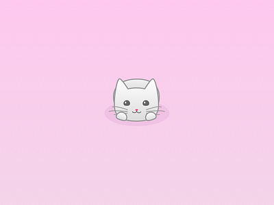Cat Illustration cat cute illustration pink