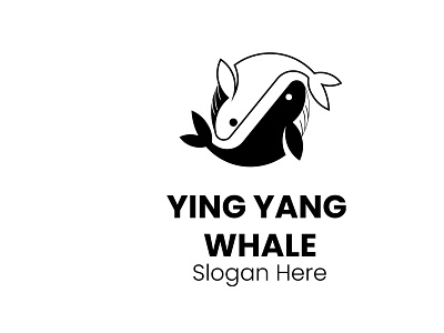 YING YANG WHALE logo