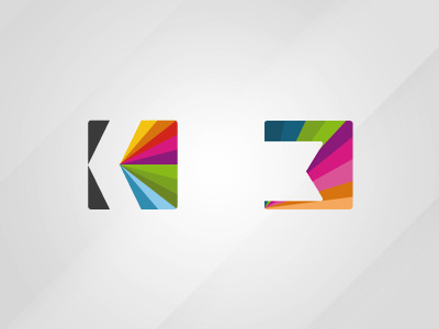 K logo #2 & #3 clean collection color grey icon k letter k logo logotype multicolor startup