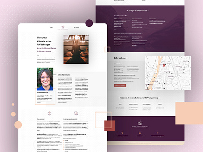 Psychologyst webdesign calm clean design dot grid homepage interface onepage psychologyst ui uidesign uiux webdesign website white zen