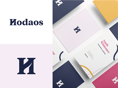 Hodaos Branding branding design coach coaching font identitydesign letter logo logotype logotypedesign serifs typogaphy