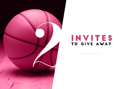 Dribbble Invite x2 dribbble give away invitation invite player portfolio prospect ticket work