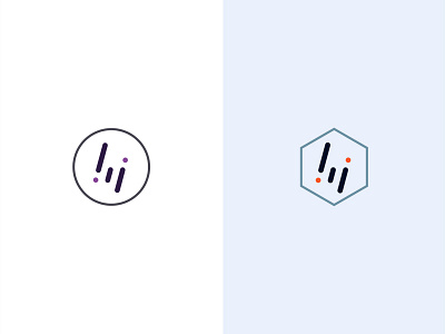 Logo 4 - Data biology biology branding clean connection data duo hexagon identity logotype microbiology round