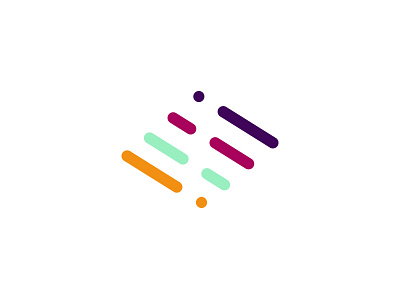 Development logo branding clean code color evolution green identity langage logo orange pink purple