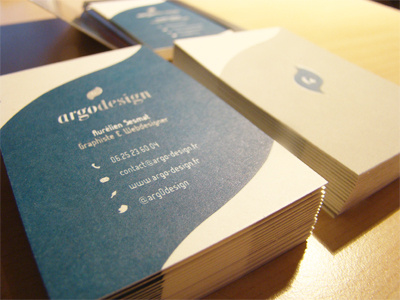 My new business cards blue business cards grey letterpress print white