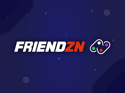FriendZN / Logo Gaming branding friend game gaming identity logo logotype mark multicolor multiplayer player social network