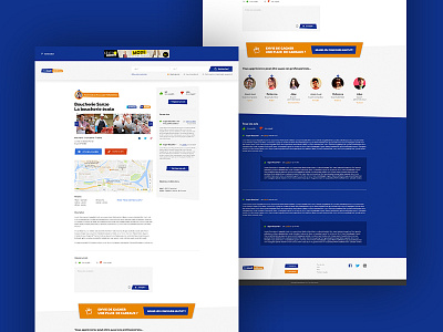 Webdesign Directory blue clean corporate branding design directory grey illustration orange uidesign webdesign white