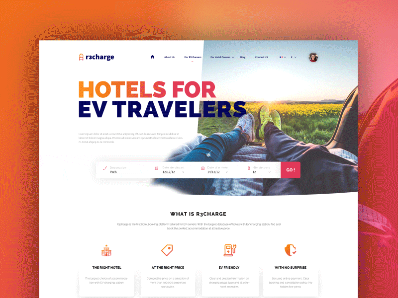 Webdesign for r3charge