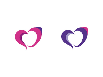 Logo LGBT-Transsexual butterfly clean design flat identity identity branding logo love mark pink purple vector white