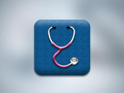 Veterinary Icon Mobile 3d app blue clean design icon medical mobile pink texture veterinary