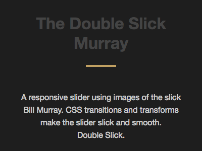 The Double Slick Murray