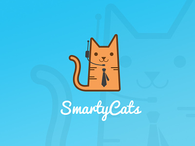SmartyCats branding cats computers logo