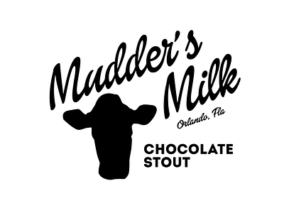 Mudder's Milk Beer beer beer branding branding cow design firefly illustration logo stout typography