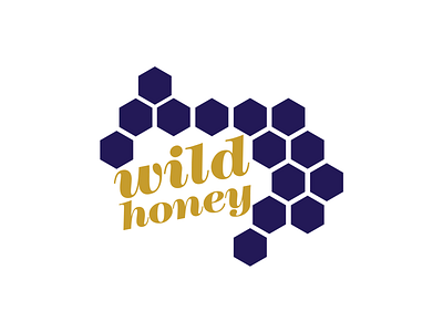 Wild Honey honey honeycomb logo wild