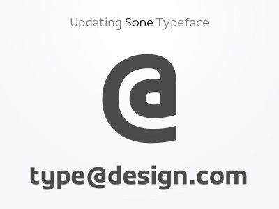 @ - Sone Typeface Update in Progress